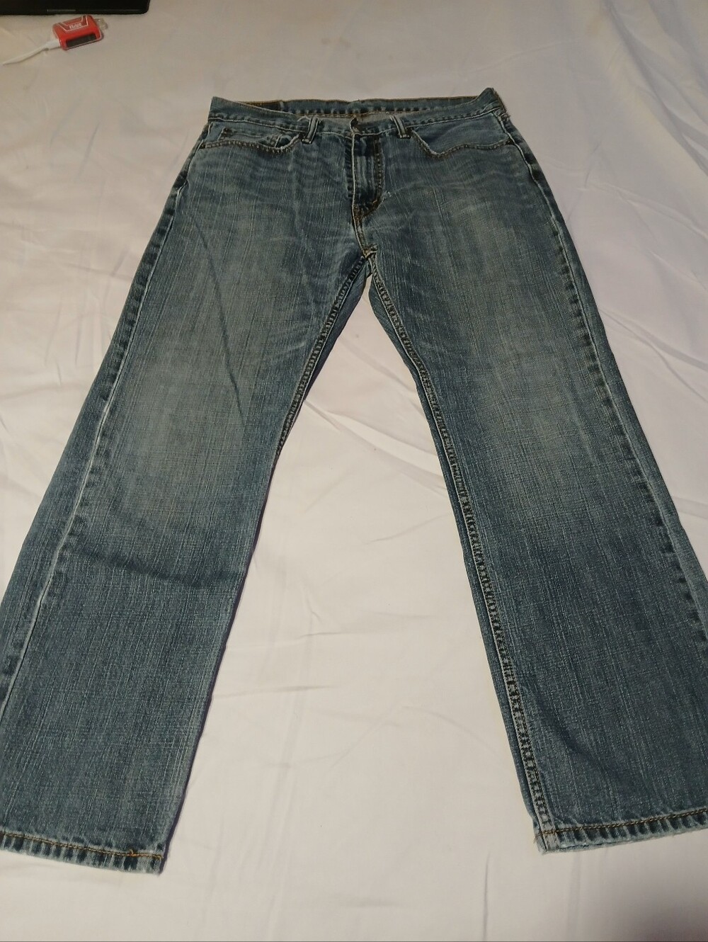 Levi's 559 Loose Straight Leg Jeans 34x32 100% Cotton 2017 Distressed